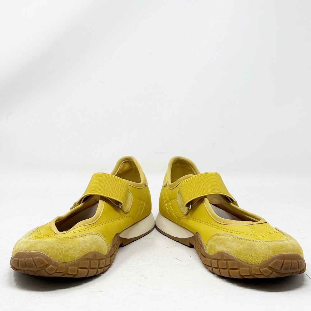 Project Cloud Yellow Suede Mary Jane Sneakers Womens 8.5 Memory Foam Gum Sole - Picture 6 of 14